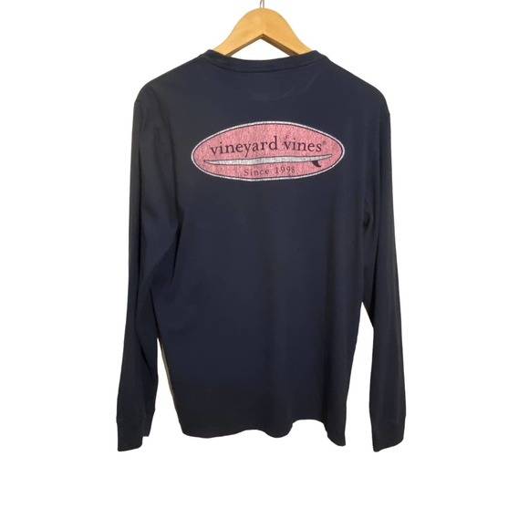 Vineyard Vines navy long sleeve t-shirt size medium - Picture 2 of 6